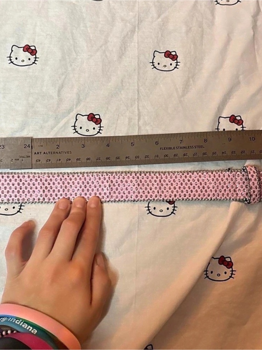 Pink Rhinestone Belt - Picture 2 of 4
